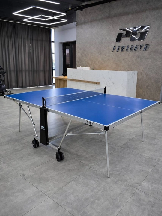 T107 stol tennisi — suv va quyoshga chidamli, alyuminiy panel, ochiq maydonlar uchun