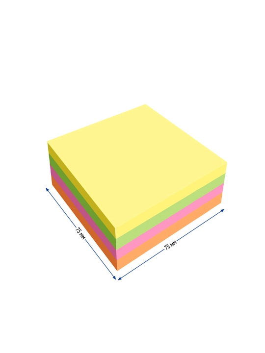 Самоклеящийся блок Berlingo "Ultra Sticky", 75*75 мм, 320 листов, LSn_40002