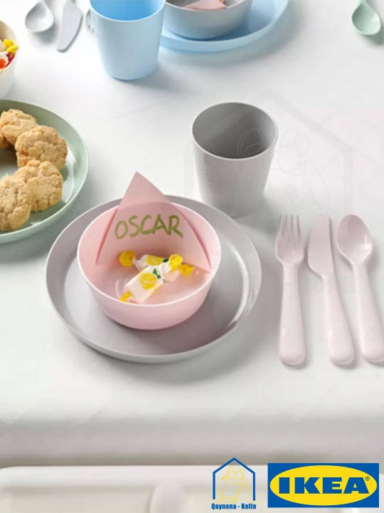 Набор для кормления ребенка, детская посуда, 6 предметов, IKEA KALAS