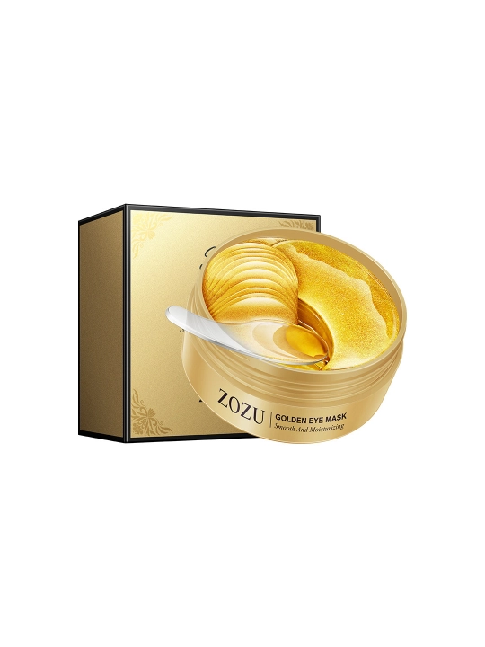 Kofein, atirgul, oltin va avokado qo'shilgan ko'z niqoblari. 80 g, 60 ta niqob / 30 juft - 