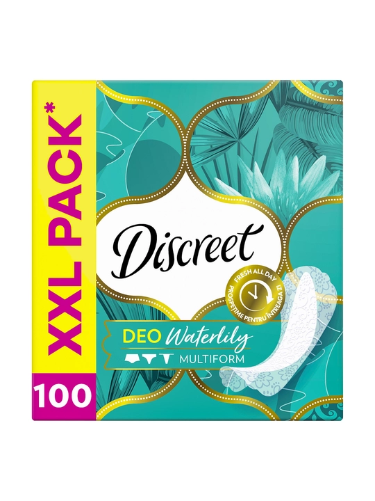 DISCREET Deo Ежедневные прокладки Waterlily 100 штук