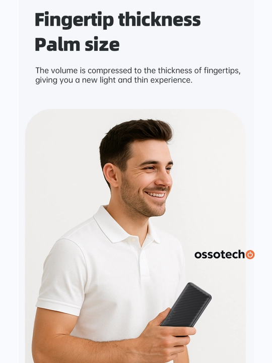 Akkumulyator Power Bank AWEI, 20000 mAh, tez zaryadlash, 3 ta port, oq rang