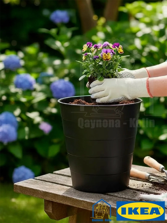 Горшок для цветов, кашпо для цветов, 10 л, IKEA FNISS