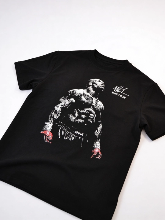 Erkaklar uchun sport futbolka “Tyson”, qora rang, M–4XL