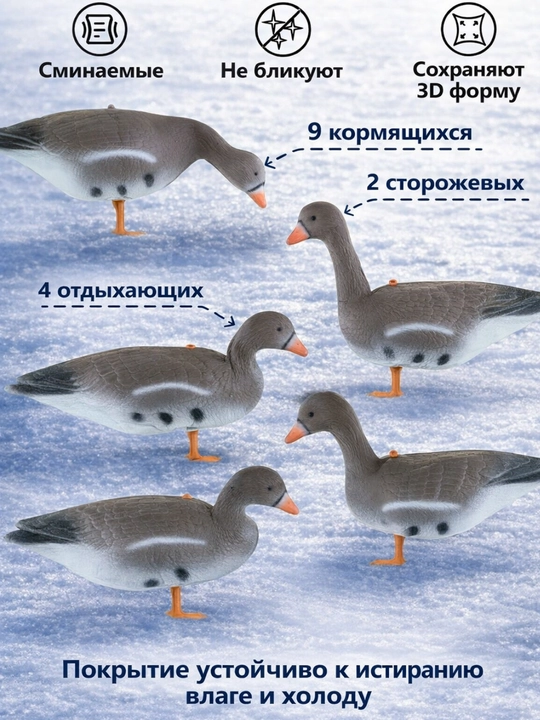 Чучело Охота на белолобых гусей XPE