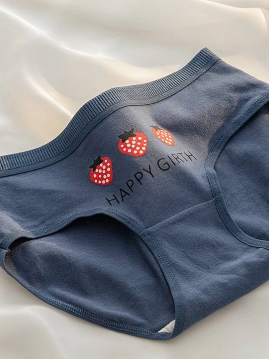 Ayollar slip-trusiklari, ayollar ichki kiyimlari, paxta, kundalik, 3 dona to'plamda