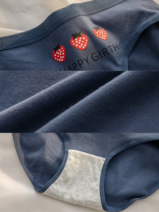 Ayollar slip-trusiklari, ayollar ichki kiyimlari, paxta, kundalik, 3 dona to'plamda