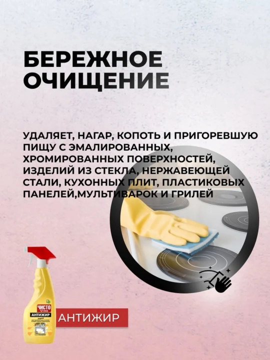 Yog'ni tozalovchi oshxona spreyi/gel  – CHISTOLYUB, 500 ml