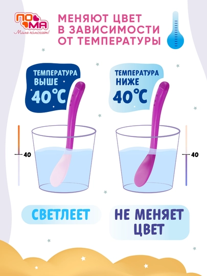6 oylikdan boshlab qo‘shimcha ovqatlantirish uchun bolalar qoshig‘i va sanchqisi, BPA-free
