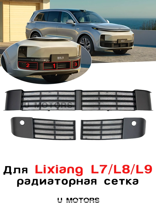 Lixiang L7/L8/L9/Donfeng ep008 avtomobillari uchun radiator to'ri, oldi panjara - 
