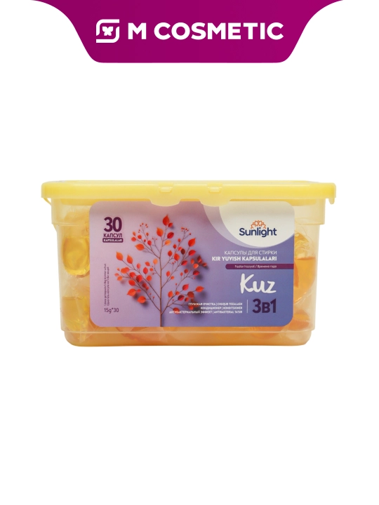 SUNLIGHT Kit yuvish kapsulalari 3si 1da Kuz, 30 dona - 