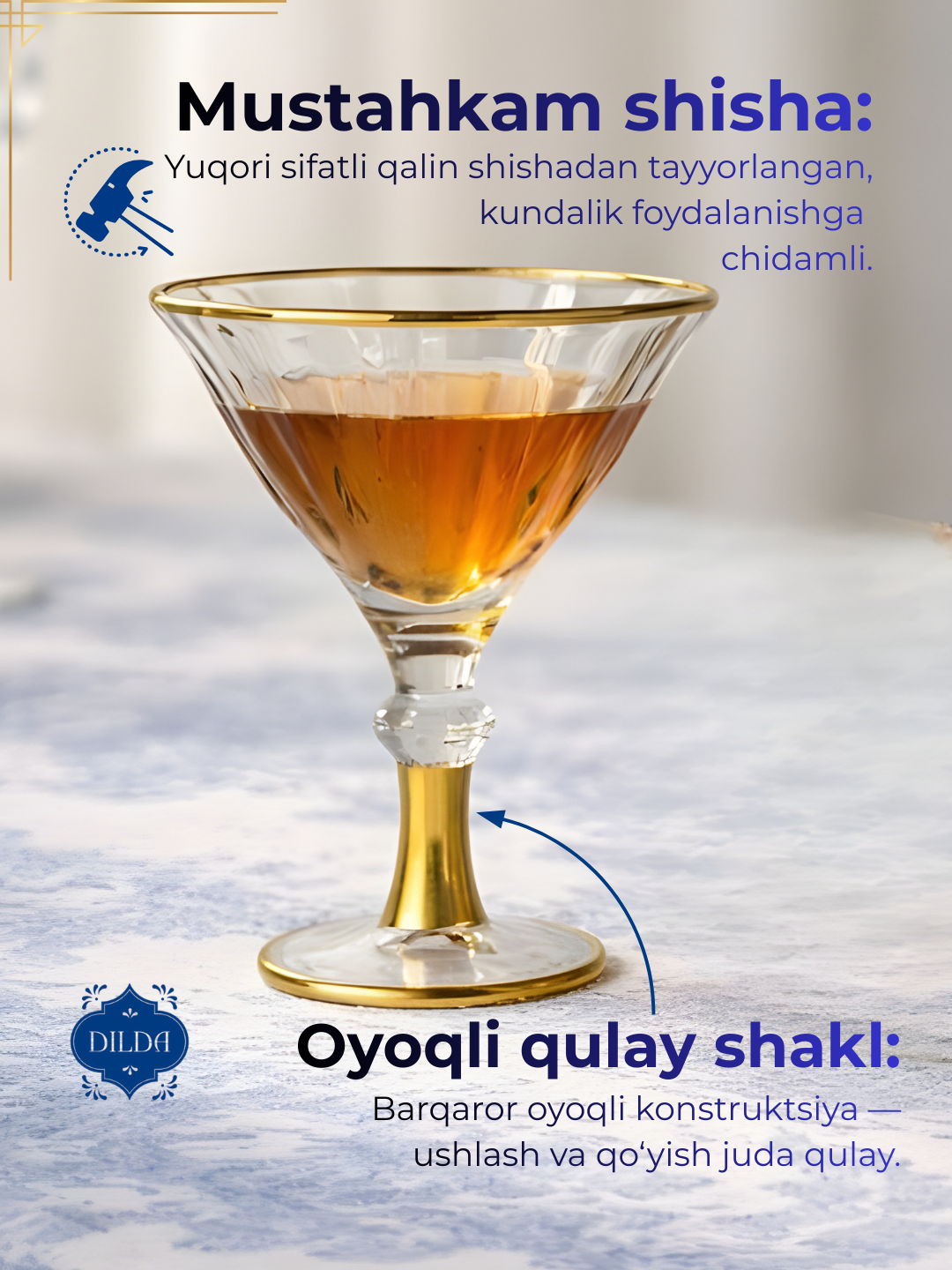 Rangli shishadan tayyorlangan, issiqqa chidaml, ichimliklar uchun fujerlar, 6 dona to‘plam