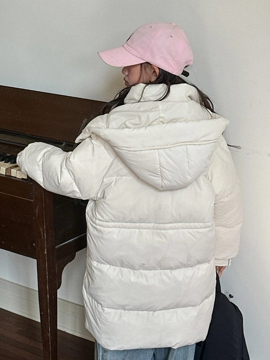 Bolalar kurtkasi, uzun, demi-mavsum, Nurkid