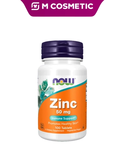NOW Витамины Zinc 50 мг 100 таблеток 50 г