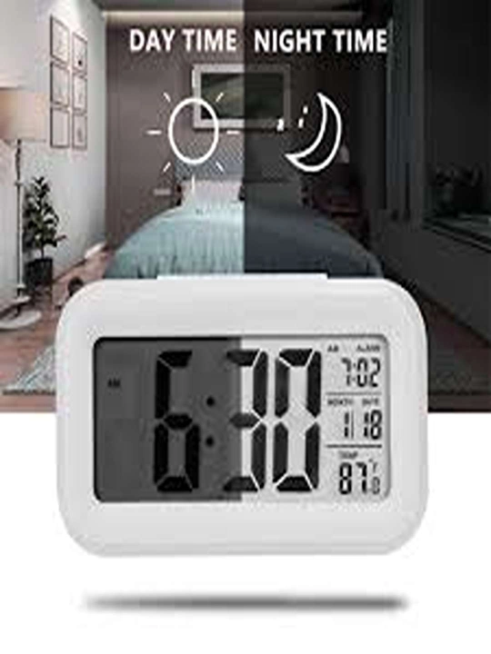 Elektron stol soati, yoritgich, termometr, budilnik, meteostansiya bilan