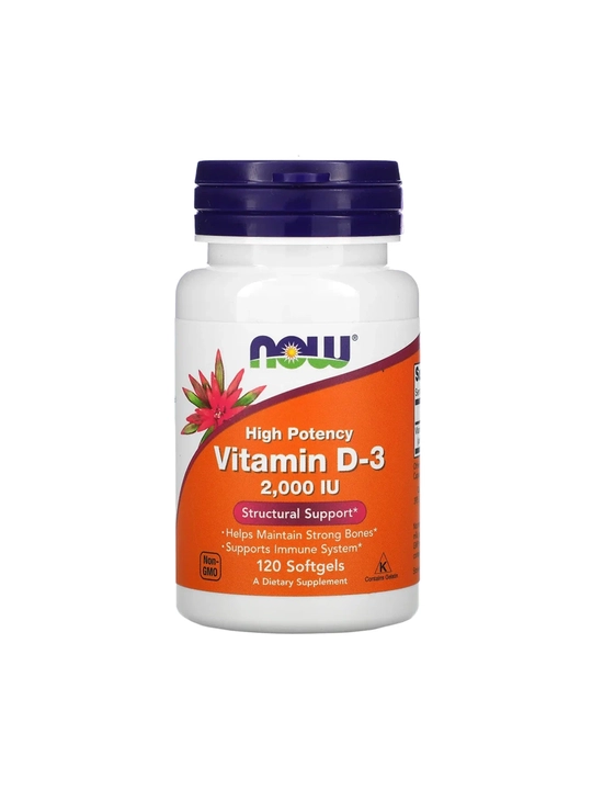 NOW Vitamin D3 2000ME 120 kapsula