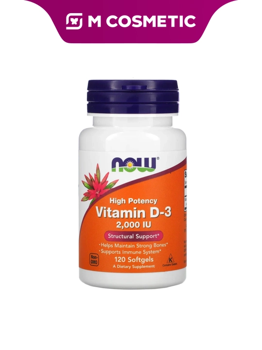 NOW Vitamin D3 2000ME 120 kapsula - 