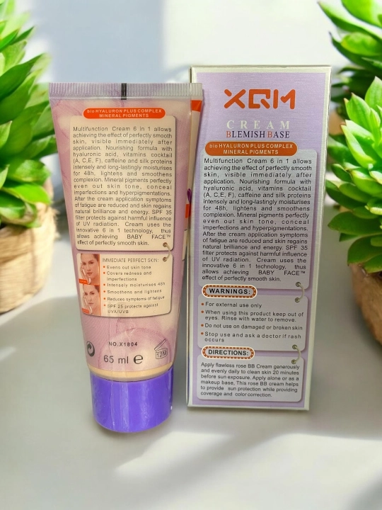 BB tonal krem, quyoshdan himoya krem XQM, SPF 15, 6 tasi 1 da formulasi, 65 ml