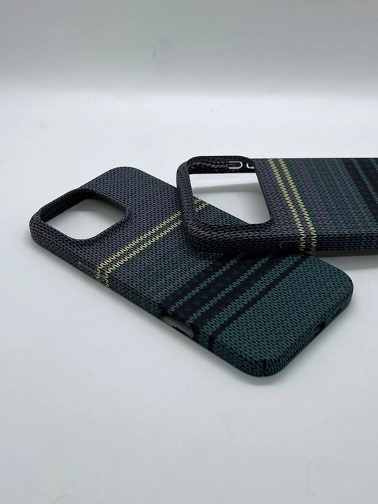 iPhone uchun g'ilof, karbon, MagSafe, 14, 15, 16, 17, Pro Max, qattiq