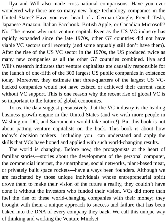 The Venture Mindset