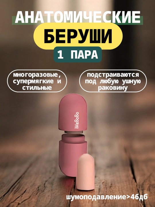 Беруши от шума / Для сна храпящих соседей путешествий кейс многоразовые/ От храпа метро