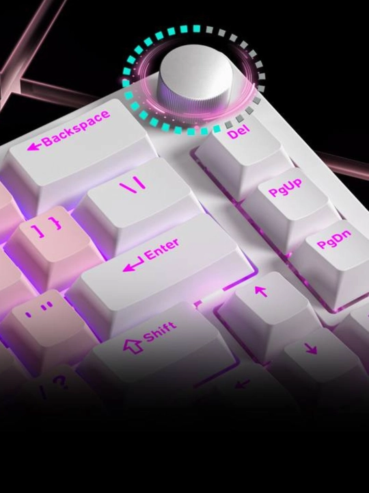 FURYCUBE V68 — RGB yoritgichli simli mexanik klaviatura, kiber sport va o‘yinlar uchun