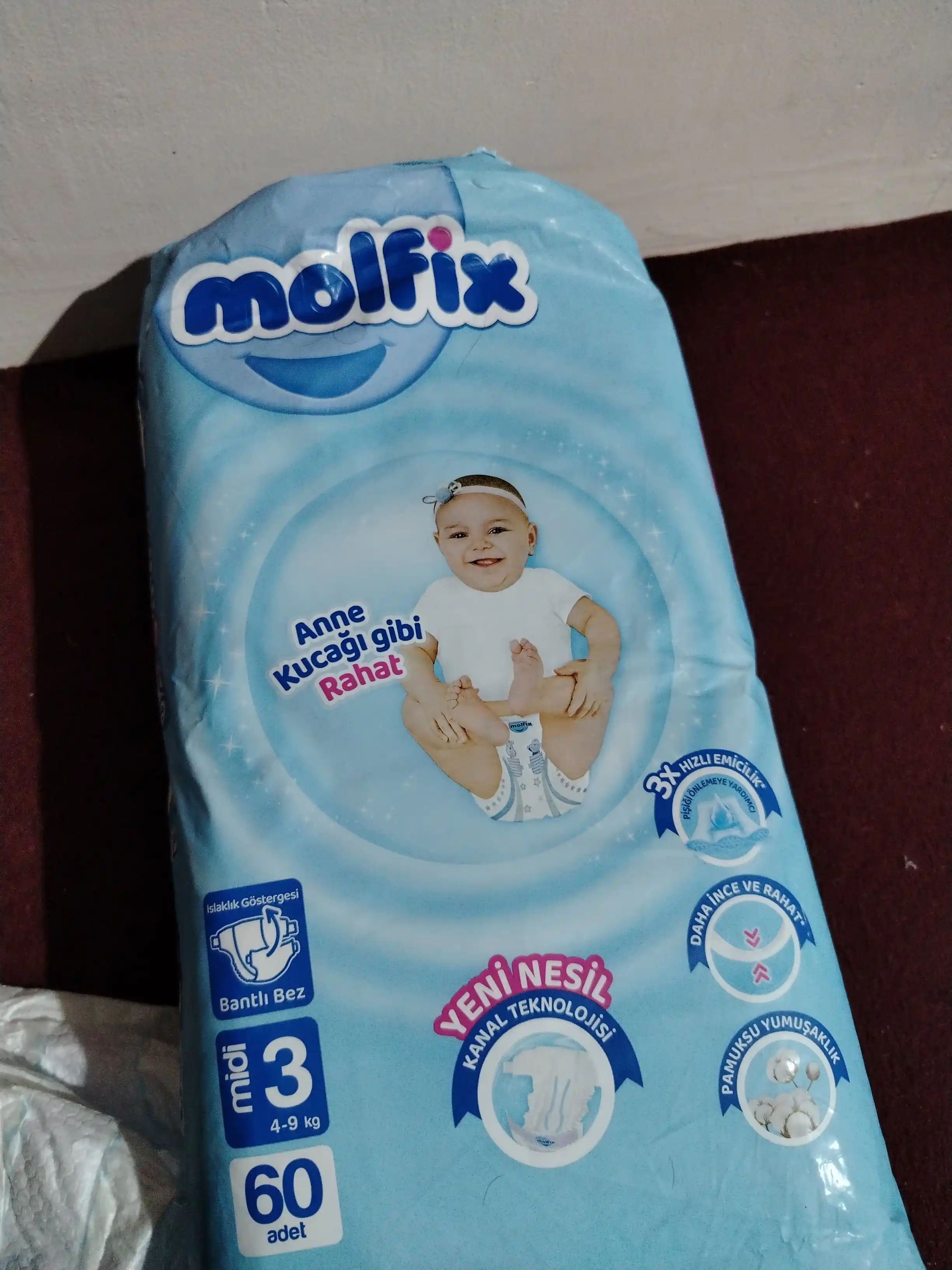 Подгузники для детей Molfix Jumbo 3, 60 шт