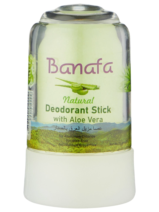 Banafa mineral dezodorant-stik, tabiiy kristall, 70 g