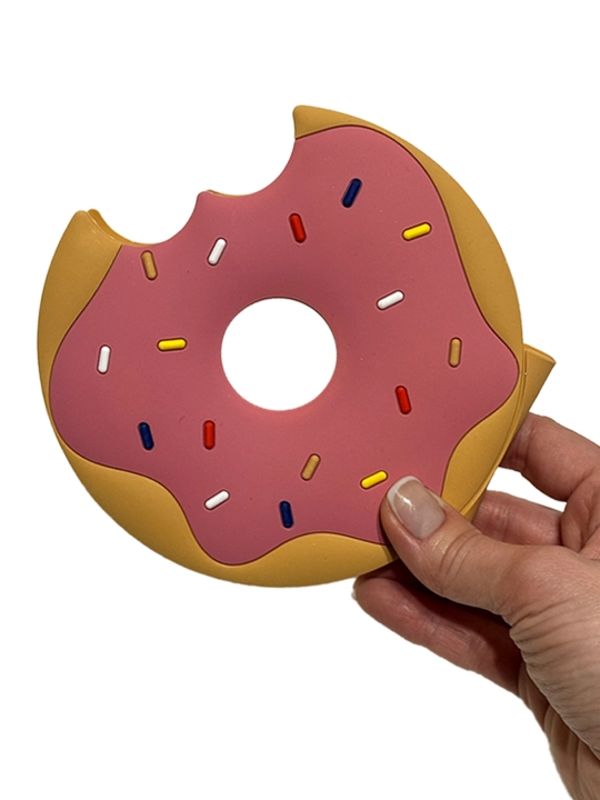 Ponchik yoki shokolad hidiga ega bloknot, 12/12 sm - 80 varaq, 3D, sovg‘a qutisida