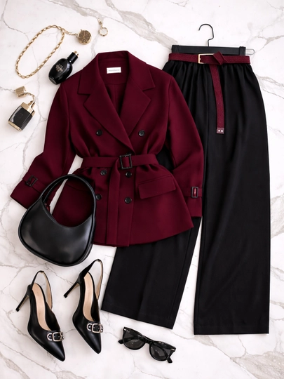 Женский современный классический комплект, oversize