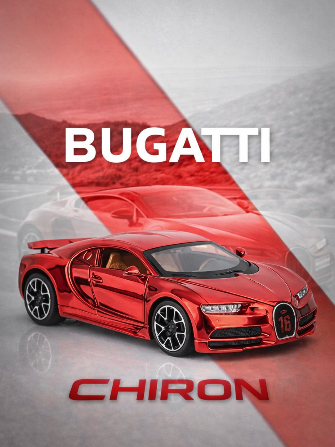 Bugatti Chiron metall avtomobili - 