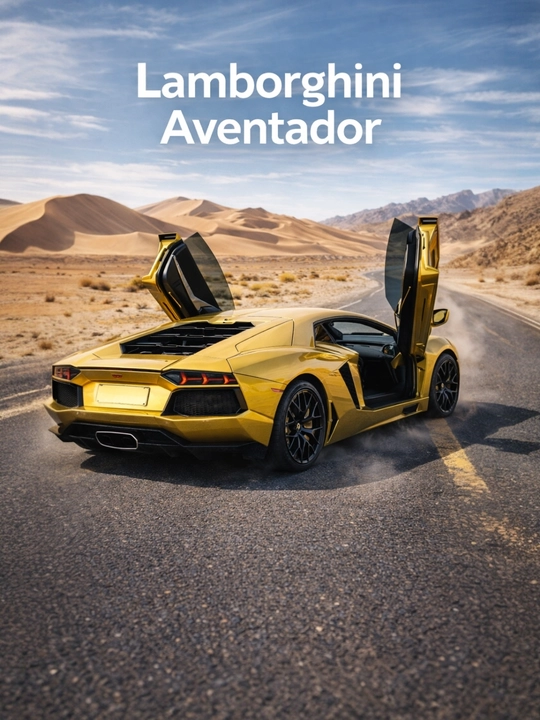 32501 LAMBORGHINI, Kollektsion avtomobil, metall bezak, ovoz, yorug'lik