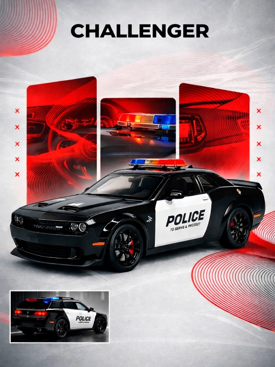 Dodge Challenger SRT politsiya mashinasi - 