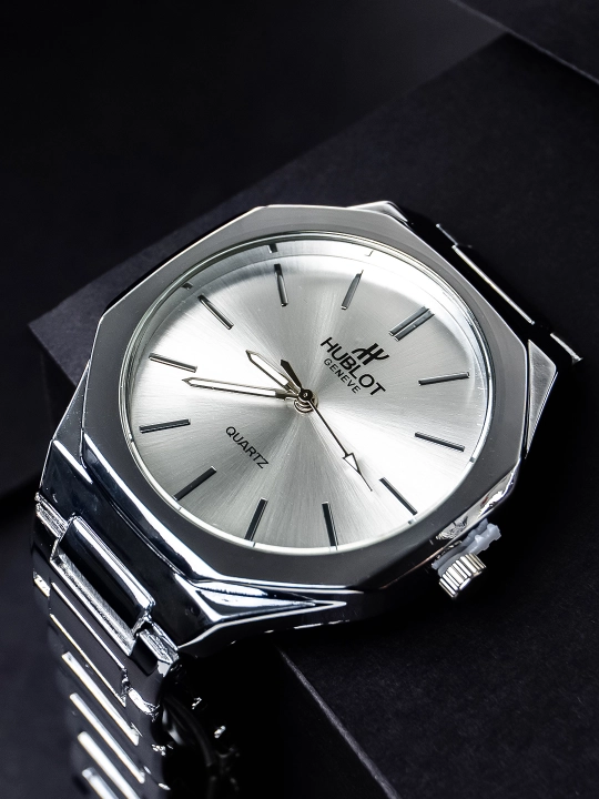 Hublot Geneve erkaklar soati, metall remeshok, Quartz