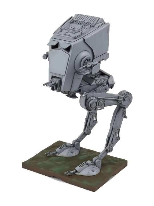Bandai Star Wars AT-ST 1/48, 18,3 см, 2 пилота, Chewbacca, эффекты, база Эндор, декали - 