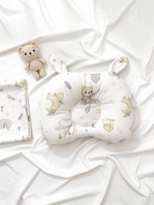 Ортопедическая подушка для новорожденных MYPILLOWUZ, анатомическая подушка бабочка для сна - 