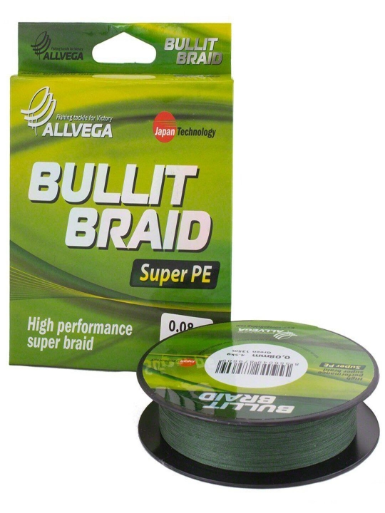 Плетёный шнур ALLVEGA Bullit Braid PE - 