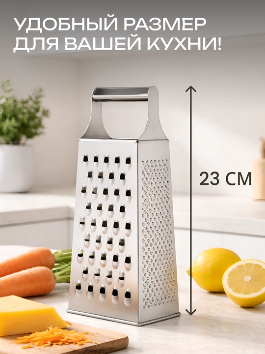 Тёрка ARDESTO Gemini, нержавеющая сталь, 4 / 6 трущих поверхностей, AR2132SS / AR2131SS