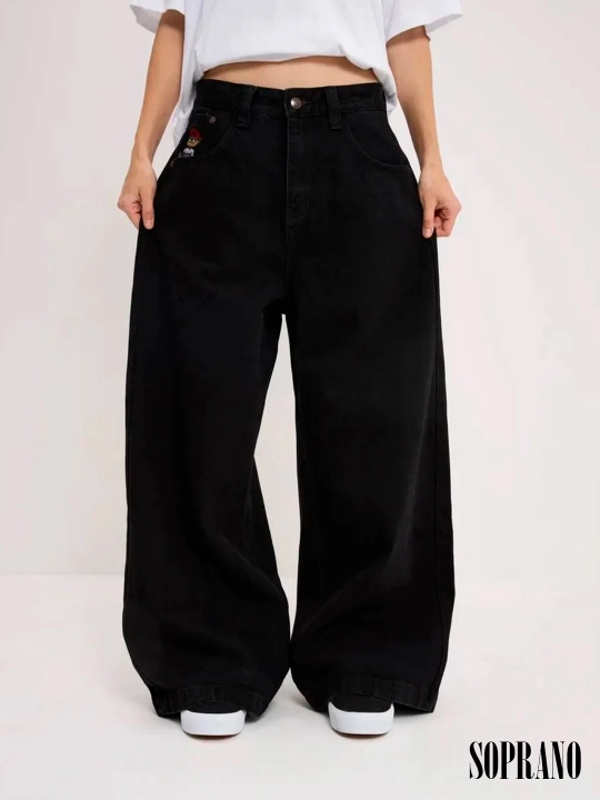 Chill Boy keng baggy jinsilar, erkaklar, ayollar va o‘smirlar uchun, o‘lchamlar XXXS–XL