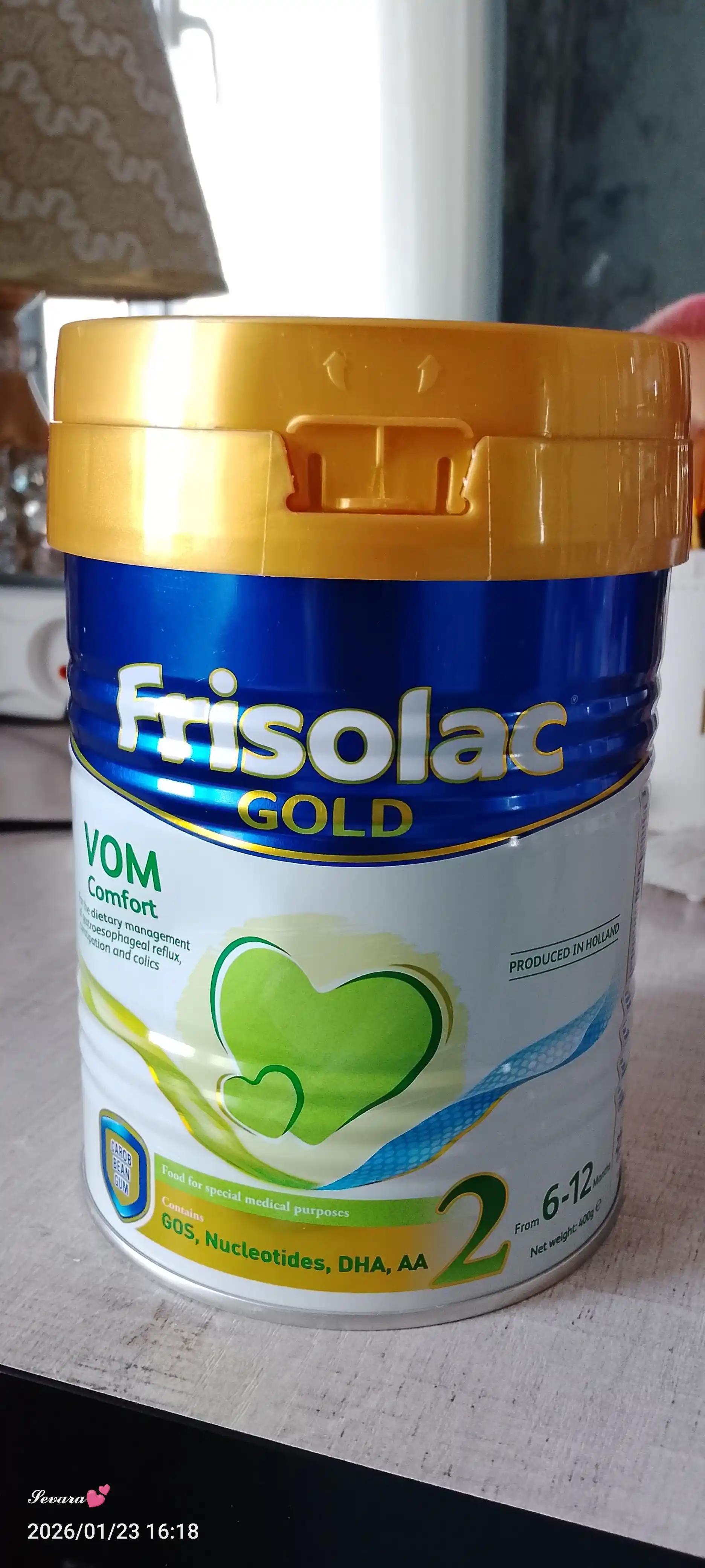 Bolalar uchun aralashmasi Frisolac Gold Vom 2 Comfort, 400 g