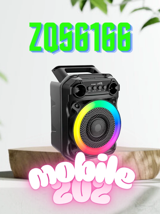 ZQS6166 — портативная Bluetooth колонка с мощным звуком - 