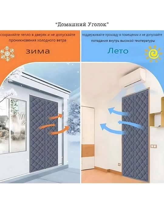 Issiqlikni saqlovchi eshik pardasi - uyingiz uchun qulaylik va sovuqdan himoya