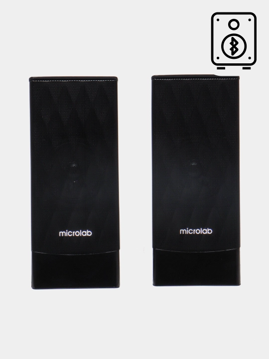 Microlab M-300BT Bluetooth kolonka, 2.1 ovoz tizimi, kuchli bass, USB, AUX, sifatli ovoz