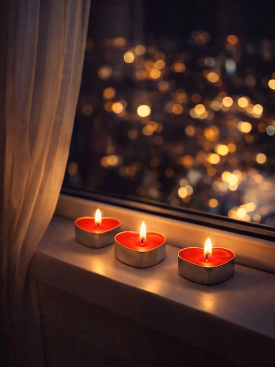Romantik sham, uy va bayram uchun. Qutisiz, paketda yuboriladi