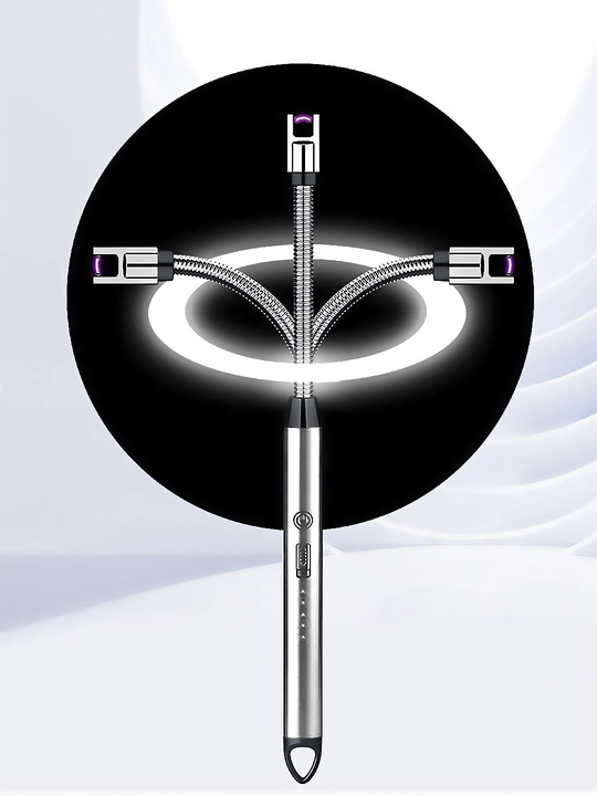 Plita va shamlar uchun oshxona elektron yondirgichi, USB orqali quvvatlanadi, 360 daraja