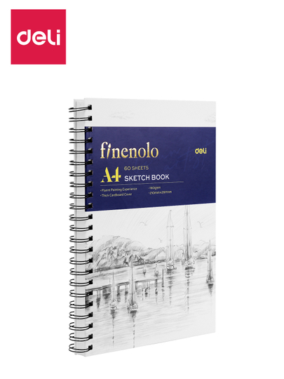 Блокнот для скетчинга с бок. пруж., А4, 60 л, 160 гр, D, 275-C - 