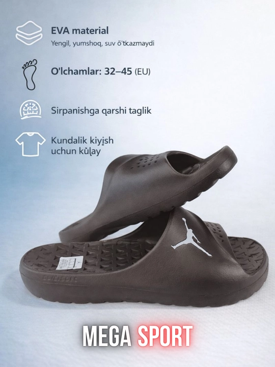 Erkaklar shippaklari, yoz mavsumi uchun, yengil, ko‘cha, uyda, sayohatlar uchun