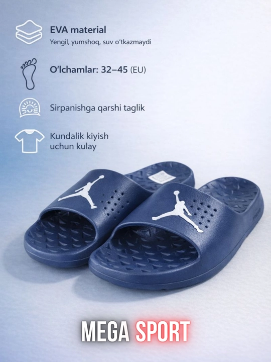 Erkaklar shippaklari, yoz mavsumi uchun, yengil, ko‘cha, uyda, sayohatlar uchun - 