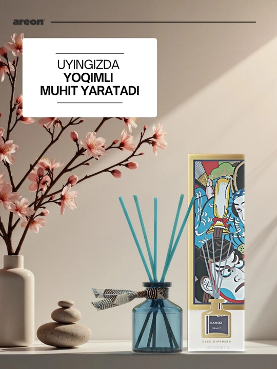 Ароматический диффузор Areon Japan Collection, ароматизатор воздуха для дома и офиса, 50 мл
