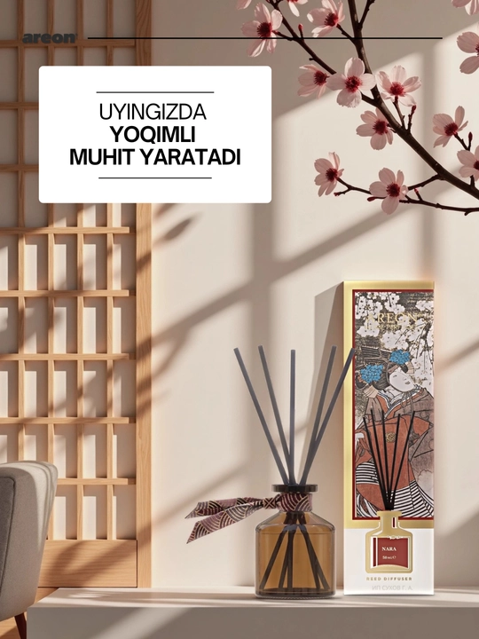 Aromatik diffuzor Areon Japan Collection, uy va ofis uchun havo aromatizatori, 50 ml
